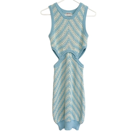 For Love and Lemons Corina Cut Out Mini Dress Blue (Flawed) - Picture 6 of 10